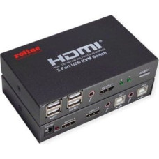 Triton Przełącznik TRITON Przełącznik KVM ROLINE, 2 komputery, HDMI 4K, USB