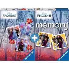 Trefl Puzzle 2D 3w1 + memory Kraina Lodu