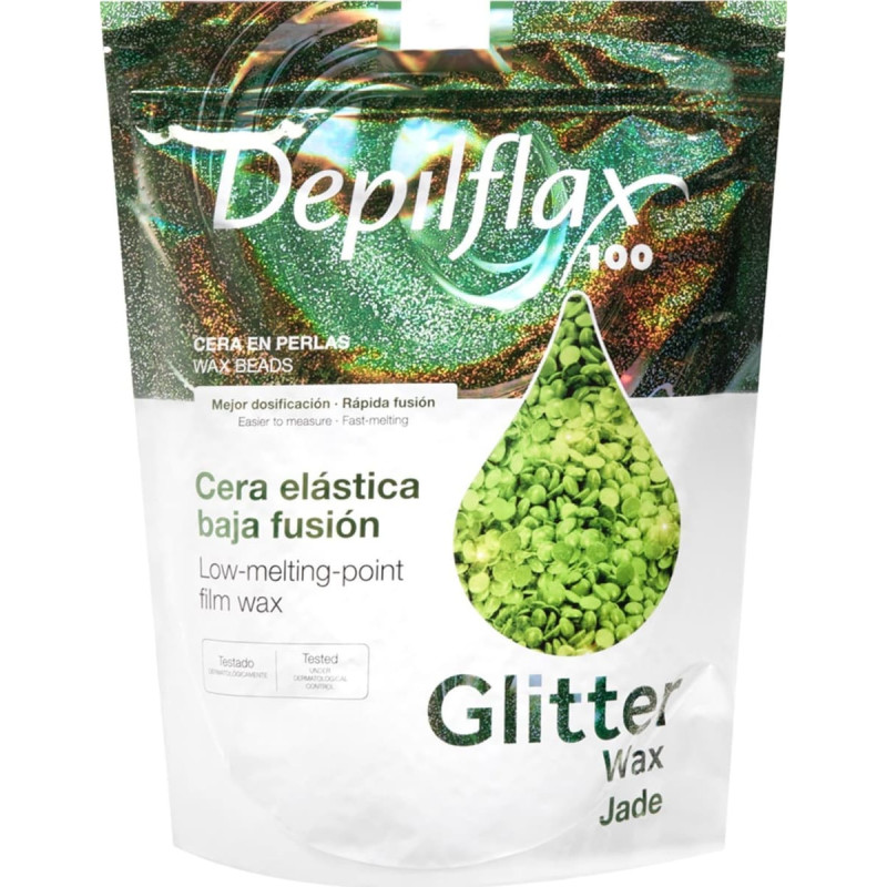 Activeshop Depilator Activeshop Depilflax 100 elastyczny wosk do depilacji o niskiej temperaturze topnienia perłowy Jade 1000 g