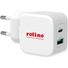 Triton Ładowarka TRITON Ładowarka USB ROLINE z wtyczką Euro, 2 porty (typ A QC3.0, typ C PD), 20W