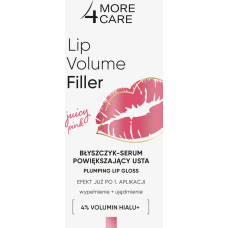 Noname MORE4CARE_Lip Volume Filler błyszczyk-serum powiększający usta Juicy Pink 4,8g