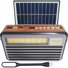 Vega Radio Vega RADIO PRZENOŚNE LIWA RETRO Z PANELAM SOLARNYM, FM, BLUETOOTH, USB, SD, AUX, LAMPKA USB, LX521BTS>