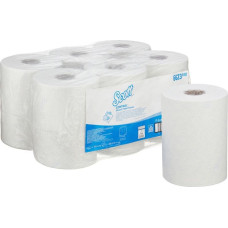 Scott Kimberly-Clark Scott 6623 Slimroll - Ręczniki papierowe w roli,  białe, 6 rolek x 165 m