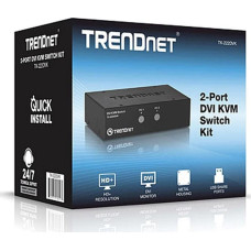 Trendnet Przełącznik TRENDnet KVM 2-port DVI Switch Kit - TK-222DVK