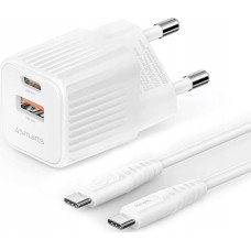 4Smarts Ładowarka 4smarts 4smarts VoltPlug Duos Mini PD 20W + USB-C Kabel, weiß