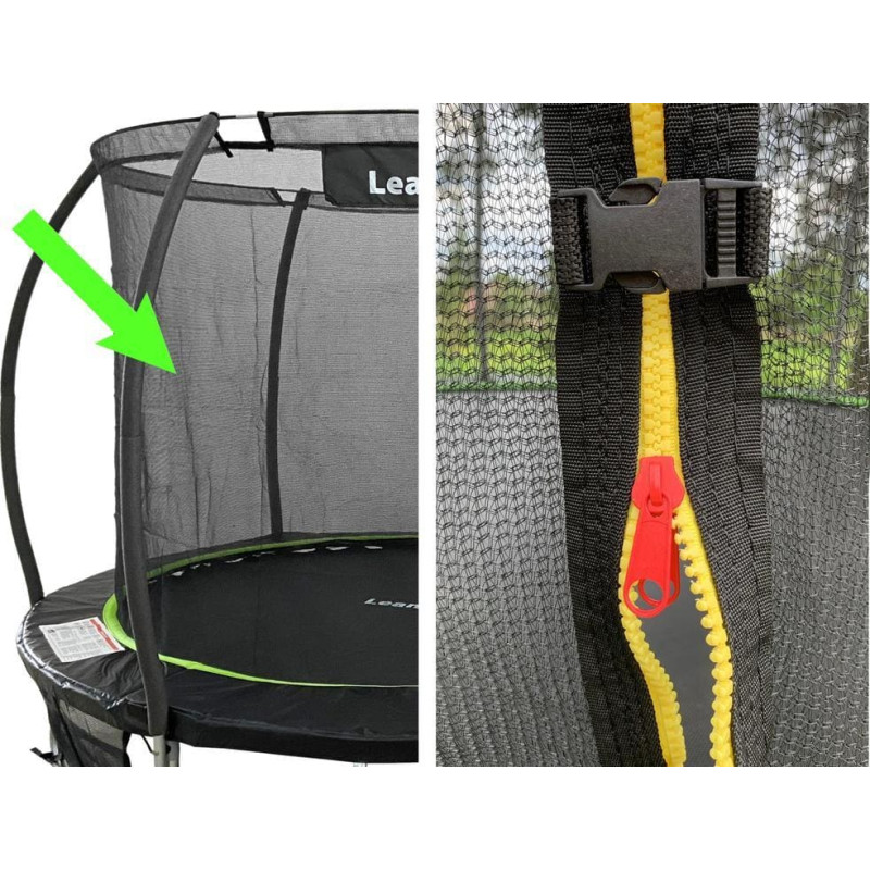 Lean Sport Siatka Wewnętrzna do Trampoliny Sport Max 10ft Zielona