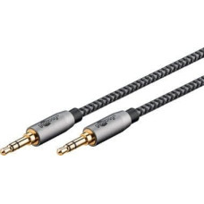 Triton Kabel TRITON Kabel połączeniowy audio AUX, 3,5 mm stereo, 5 m, Sharkskin Grey - Długość kabla 5 m