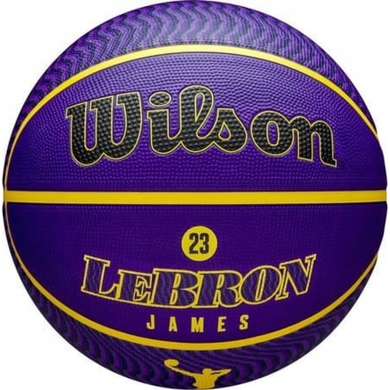 Wilson Wilson NBA Player Icon LeBron James Outdoor Ball WZ4027601XB Fioletowe 7