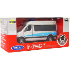 Welly Mercedes Sprinter 1:34 Policja srebrny WELLY